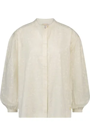 Fabienne Chapot Dames, Blouses & Shirts, Wit, Maat: L Katoen