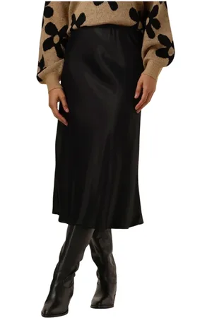 POM Amsterdam Dames, Rokken, Zwart, Maat: XL Satijn