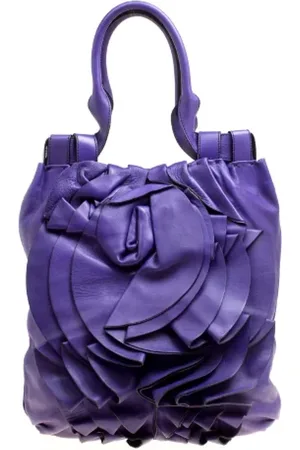 VALENTINO Dames, Pre-owned, Paars, Maat: ONE Size Leer