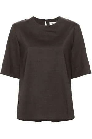 P.A.R.O.S.H. Dames, Blouses & Shirts, Bruin, Maat: M