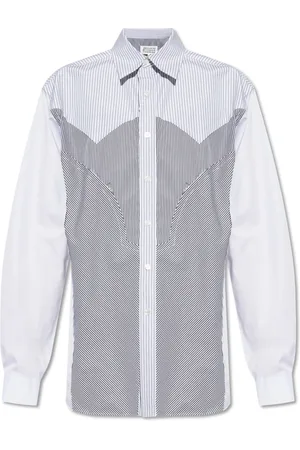 Maison Margiela Heren, Overhemden, Grijs, Maat: M Katoen
