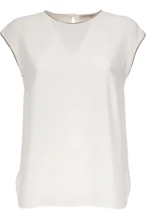 LE TRICOT PERUGIA Dames, Tops, Wit, Maat: XL Zijde