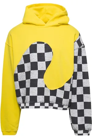 ERL Heren, Sweatshirts & Hoodies, Geel, Maat: M Katoen