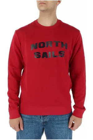 North Sails Heren, Sweatshirts & Hoodies, Rood, Maat: 2XL Katoen