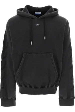 OFF-WHITE Heren, Sweatshirts & Hoodies, Grijs, Maat: XS Katoen