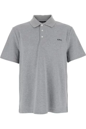 A.P.C. Heren, Tops, Grijs, Maat: M Katoen