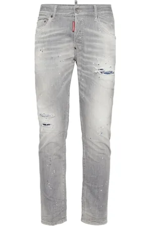 Dsquared2 Heren, Jeans, Grijs, Maat: XS Katoen