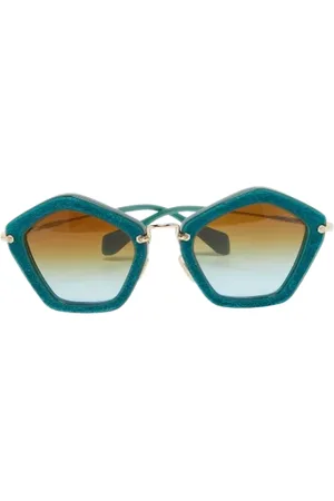 Miu Miu Dames, Pre-owned, Groen, Maat: ONE Size