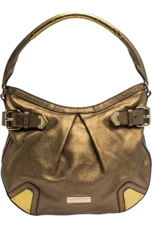 Burberry Dames, Pre-owned, Geel, Maat: ONE Size Leer