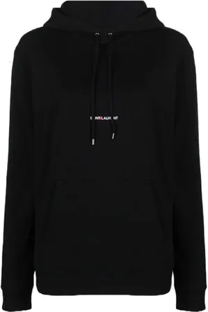 Saint Laurent Dames, Sweatshirts & Hoodies, Zwart, Maat: S Katoen