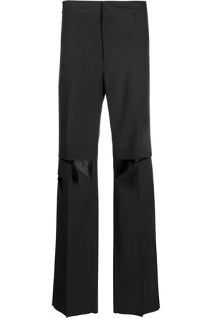 Givenchy Heren, Broeken, Grijs, Maat: L Wol