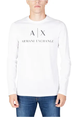 Armani Exchange Heren, Tops, Wit, Maat: L Katoen