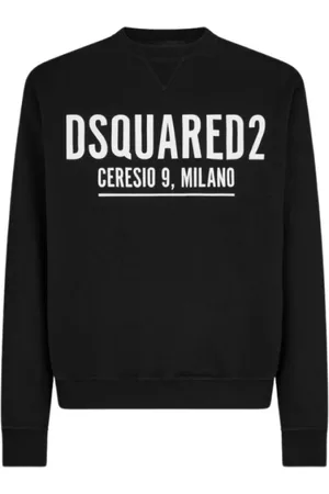 Dsquared2 Heren, Sweatshirts & Hoodies, Zwart, Maat: M Katoen