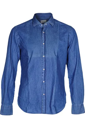 Xacus Heren, Overhemden, Blauw, Maat: L