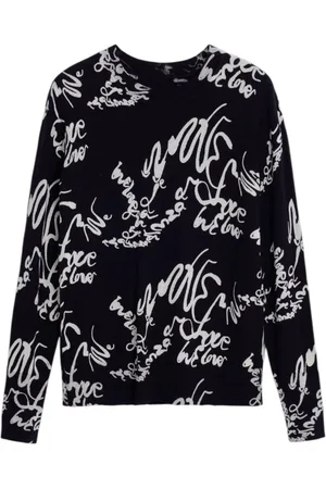 Desigual Dames, Truien, Zwart, Maat: 2XL Viscose