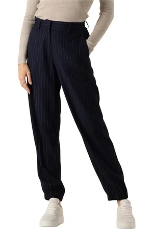 Moss Copenhagen Dames, Broeken, Blauw, Maat: S