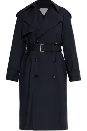 Bottega Veneta Dames, Mantels, Blauw, Maat: 3XS Wol