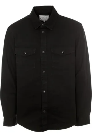 Carhartt Heren, Overhemden, Zwart, Maat: XL Katoen