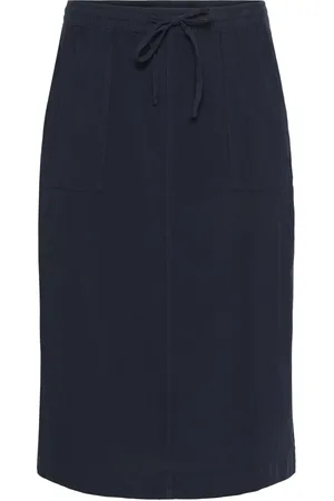 Kaffe Dames, Rokken, Blauw, Maat: 4XL