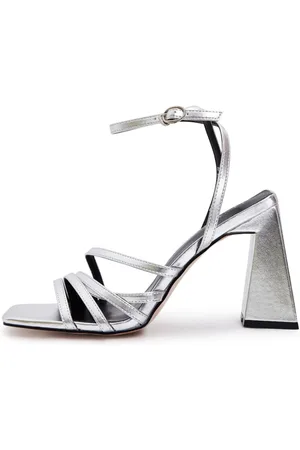 CESARE GASPARI Dames, Schoenen, Grijs, Maat: 37 EU Leer