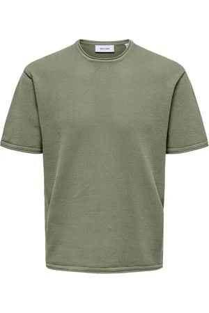 Only & Sons Heren, Tops, Groen, Maat: XL