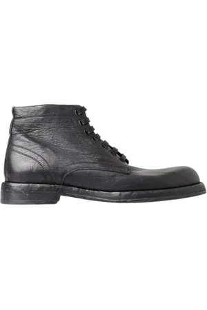 Dolce & Gabbana Heren, Schoenen, Zwart, Maat: 44 EU Leer