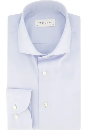 Profuomo Heren, Overhemden, Blauw, Maat: 3XL