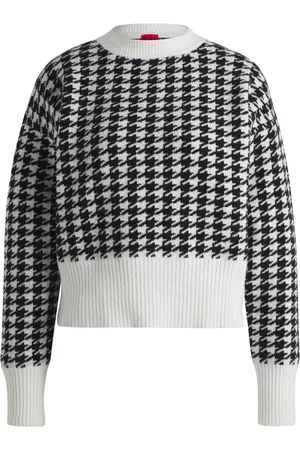 HUGO BOSS Dames, Truien, Zwart, Maat: M Katoen