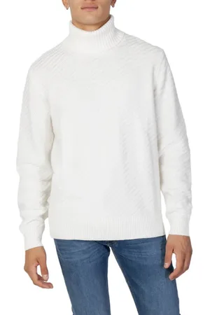 Armani Exchange Heren, Truien, Wit, Maat: XL Wol