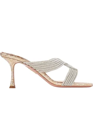Aquazzura Dames, Schoenen, Grijs, Maat: 36 EU