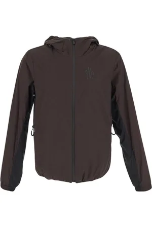 Moncler Heren, Jassen, Bruin, Maat: L Nylon