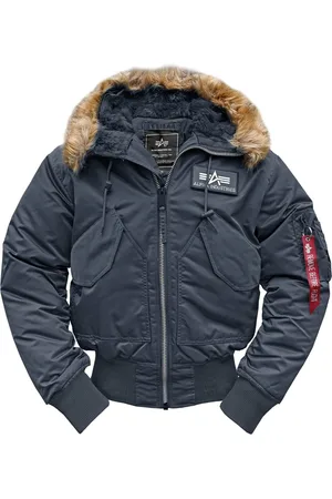 Alpha Industries Heren, Jassen, Blauw, Maat: M Tweed