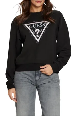 Guess Dames, Truien, Zwart, Maat: XS Fleece
