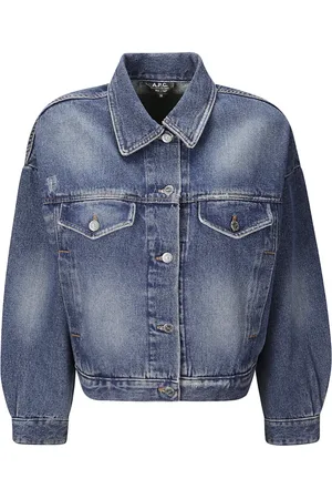 A.P.C. Dames, Jassen, Blauw, Maat: XS Katoen