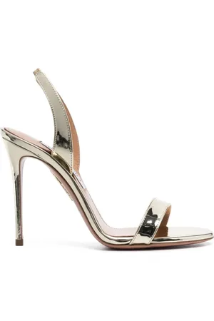 Aquazzura Dames, Schoenen, Geel, Maat: 40 1/2 EU Leer