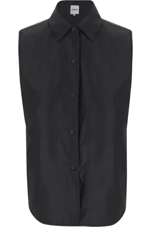 Aspesi Dames, Blouses & Shirts, Zwart, Maat: XS Nylon