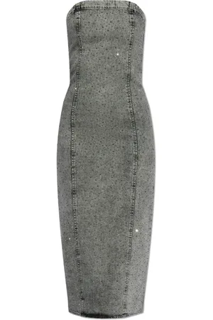 Gestuz Dames, Jurken, Grijs, Maat: S Denim