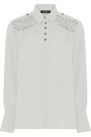 Bruuns Bazaar Dames, Blouses & Shirts, Wit, Maat: S Poliester