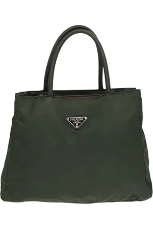 Prada Dames, Pre-owned, Groen, Maat: ONE Size Nylon