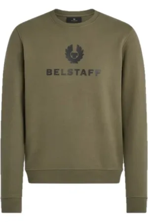 Belstaff Heren, Sweatshirts & Hoodies, Groen, Maat: 2XL Katoen