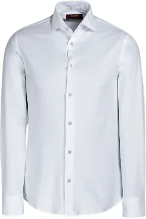 MOORER Heren, Overhemden, Wit, Maat: 2XL