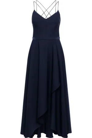 Vera Mont Dames, Jurken, Blauw, Maat: M Leer