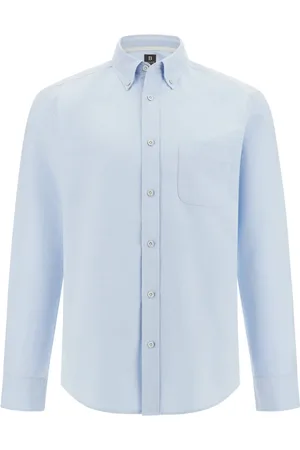 Boggi Milano Heren, Overhemden, Blauw, Maat: L Katoen
