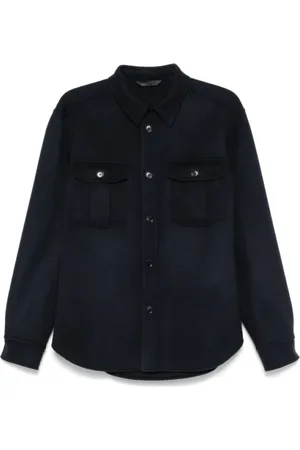 BRIONI Heren, Jassen, Blauw, Maat: XL Wol