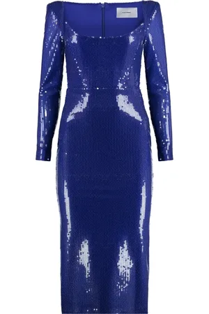 ALEX PERRY Dames, Jurken, Blauw, Maat: 2XS Nylon