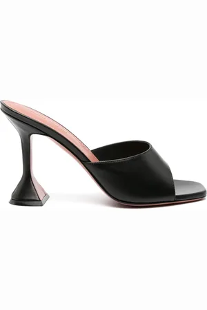 Amina Muaddi Dames, Schoenen, Zwart, Maat: 38 EU Leer