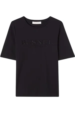 BUSNEL Dames, Tops, Zwart, Maat: M Katoen