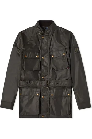 Belstaff Heren, Jassen, Groen, Maat: 2XL Katoen
