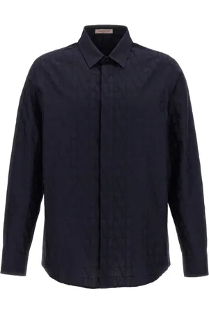 VALENTINO Heren, Overhemden, Blauw, Maat: L