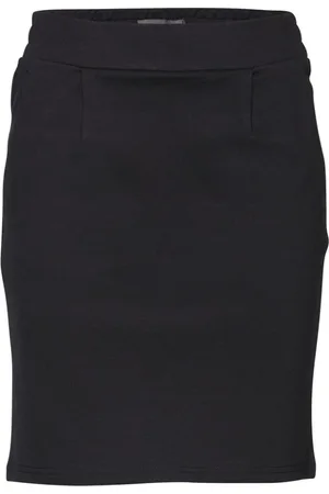 Ichi Dames, Rokken, Zwart, Maat: S Poliester